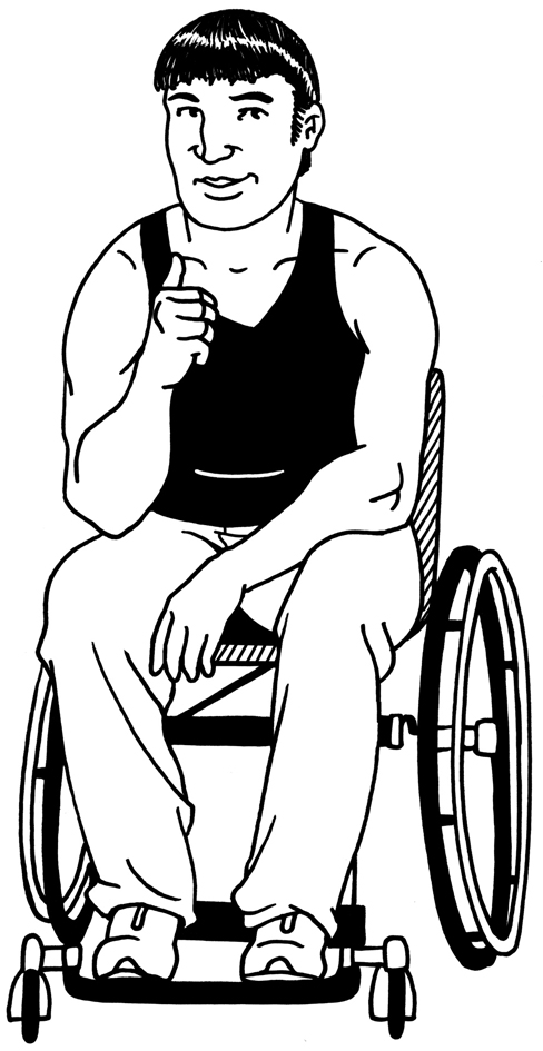 wheelchair man positive